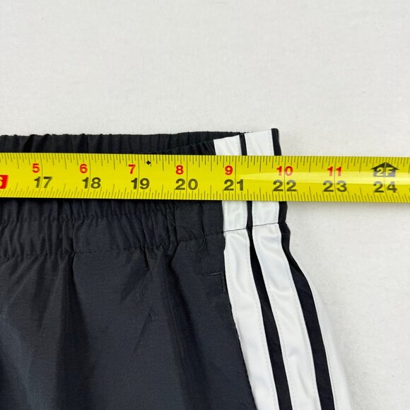 Adidas Women's Sport 3 Stripes Trim Black Woven Track Pants 3X Elastic Waist NWT - Picture 8 of 12